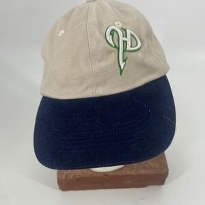 Hooked Discoverhookedcom Beige Embroidered Logo Adjustable Baseball Cap With Tag